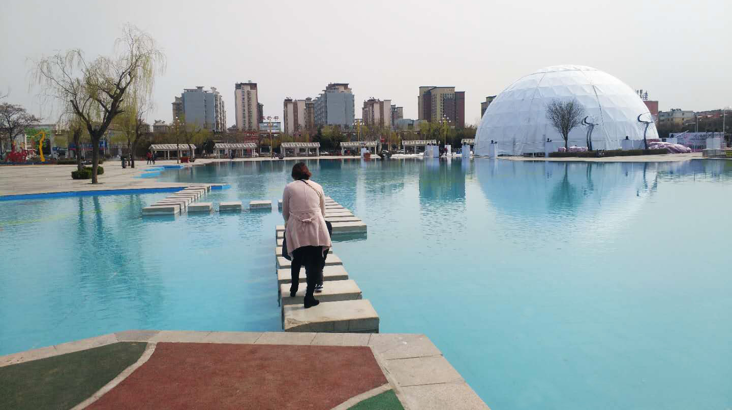 鹤壁市世纪广场大型景观水设备安装调试成功-正式投入使用